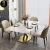 Import DG Cream luxury cheap turkish stainless steel modern dining room dining table and chair set for 8 6 seat 4 person chairs restaur from China
