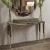 Import DG Custom made luxury gold stainless steel console table modern marble console from China