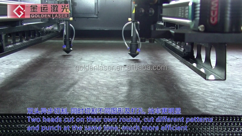 Digital Dual Head Laser Cutting Machine for Leather Shoe Upper Design