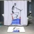 Import Digital Printing Polyester Shower Curtain from China