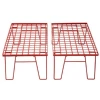 Direct selling outdoor hiking camping portable red stainless steel folding barbecue table