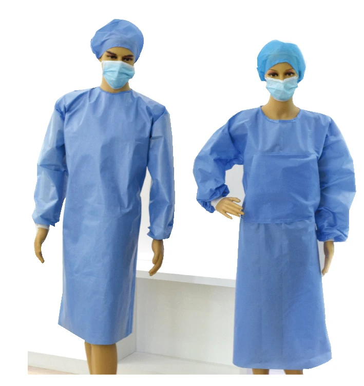 Disposable Gowns Waterproof Disposable Protective Clothing for Anti Covid-2019