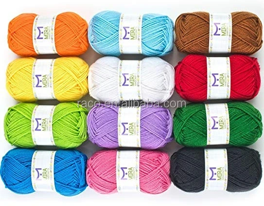 DIY Color Knitting Acrylic Yarn for hand knitting