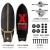 Import DK surf skateboard Wholesale custom cruiser skate board CX7 land surf skate from China
