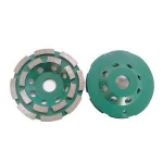 Double Row Diamond Marble Polishing Segmented Turbo  Diamond Cup Grinding Wheel For Granite, Marble,Concrete