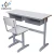 Import Double School Bench Student Desk Attached Chairs from China
