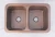 Import Double Section Farmhouse Copper Kitchen Sink Plain Copper Antique Front Apron Under Mount Kitchen Sink from China