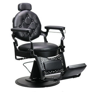 DTY cheap classic vintage professional heavy duty hydraulic pump black hair salon furniture barber chair