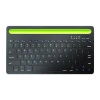 Dual Channel Multi-Device Rechargeable BT Wireless Keyboard with built-in stand for Smartphone and tablet