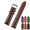 EACHE  Oil Waxed Leather Quick Release Watch Band Watch Straps 18mm 20mm 22mm Stock