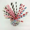 Eco Disposable Bubble Tea Paper Straw Biodegradable Manufacturer Wholesale 12mm*197mm Individually Wrapped Paper Drinking Straws