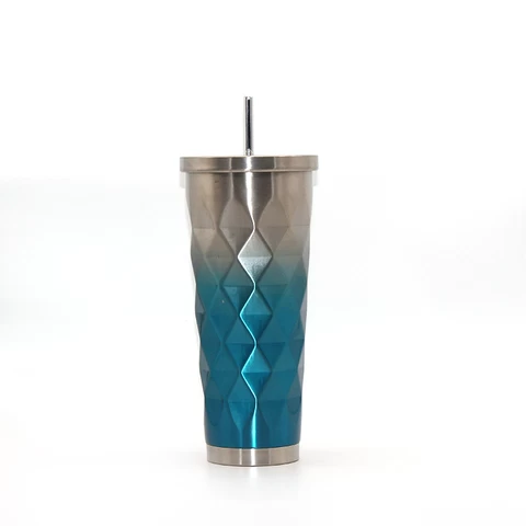 Eco-friendly customizable vacuum insulated stainless steel tumbler with lid