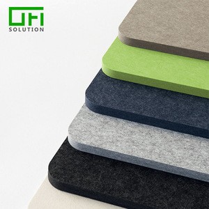 Eco-friendly Material Recycle Sound Proof Fire Retardant PET Polyester Fiber Acoustic Wall Panels
