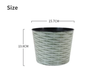Econo Wholesale Chinese Small Painting Plastic Colorful Indoor Vegetable Garden Flower Planter Decorative Pots