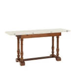 Edenderry Farmhouse Folding Trestle Console to Dining Table