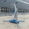 Electric Hydraulic Aluminum Mast Vertical Man Lift For Repairing And Installation