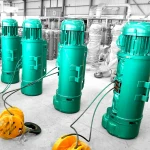 Electric rope pulley hoist 5 ton, 10ton with electric hoist trolleys controlled by wireless remote control