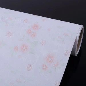 Elegant Flower Style Laminated Wallpaper Decor in Wallpapers/Wall Coating