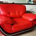 Embossed Decorative Sofa Covering Scratch Resistant PVC Leather upholstery