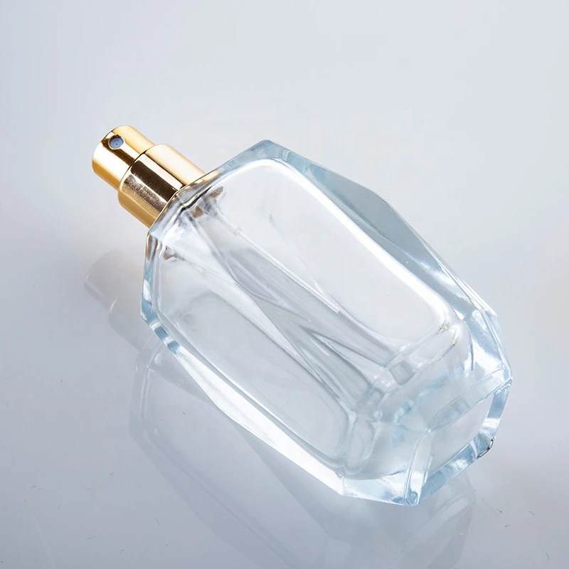 Empty Crystal Perfume Bottle 50ml Atomizer Perfume Bottle Luxury Glass Bottle Perfume Glass Custom