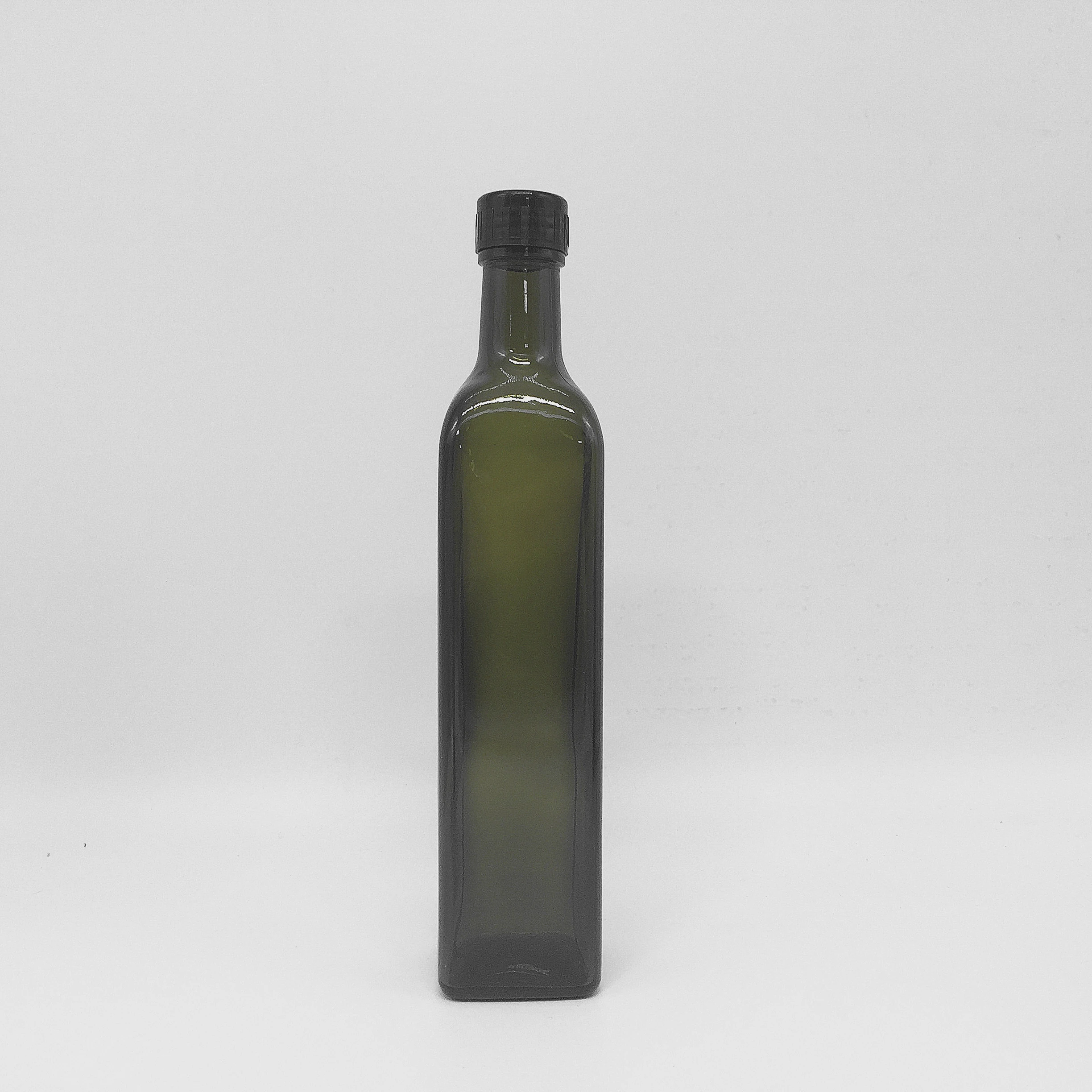 Empty Glass Olive Oil Bottle Clear And Dark Green Color 100ML 250ML 500ML 750ML 1000ML With Lid