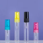 Empty  Spray Perfume Bottle 2ml3ml 5ml 10ml Mini Sample Portable Glass Bottle Vial WIth Plastic Mist Sprayer Sub-botting