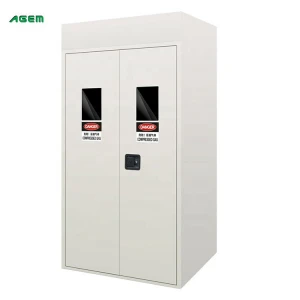 EN 14470-2 G90 Single Layer Double Cylinder Gas Cylinder Cabinet Automatic Exhaust Anti-fire Cabinet