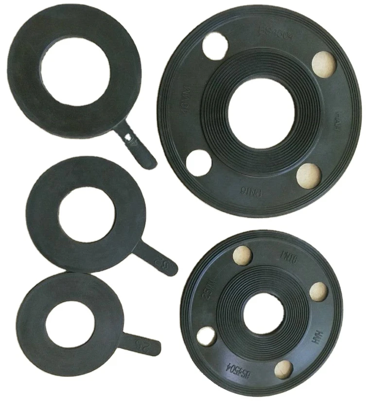 EPDM/SBR Flange rubber gasket seals with full face flange holes