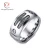 Import European and American Fashion Jewelry Stainless Steel Weia Ring Mens Zircon Ring Men Silver Ring from China