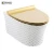 Import European And American Modern Golden Patterned Texture Bathroom Bidet Series Luxury Toilet from China