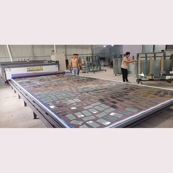 EVA Laminating Glass Machine for Bending Tempered Laminated Glass 2 Trays Glass Lamination Furnace