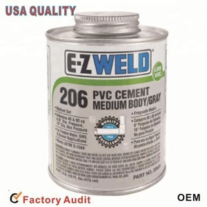 EZ WELD 216 pvc solvent cement, pipe glue,Grey PVC glue