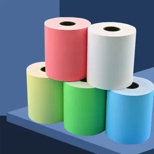 Factory custom Coloured Thermal printing Paper Roll Printing Cash Register paper Popular Pink Yellow Blue Green Thermal Roll