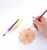 Import Factory Direct High Quality Natural Bristles tip shape Plastic Handle 4 Different Size Artist Painting Brushes Set from China