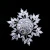 Import Factory Direct Sale Cubic Zircon Snowflake Brooch High Quality Blingbling Brooch from China