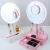 Import Factory outlet LED desktop mirror small makeup table with lighted mirror from China