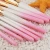 Import Factory Private Label 9pcs Pearlescent Gradient Makeup Brush Set Gold Ferrule Beauty Cosmetic Tool Kits from China