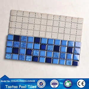 factory supply decorative design roman mosaic patterns the mix blue ceramic mosaic tiles