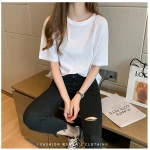 Factory Wholesale Custom Casual Fashion Short Sleeve T Shirts For Women