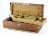 Factory Wholesale MDF Walnut Veneer Wooden Jewelry Box With A Tray