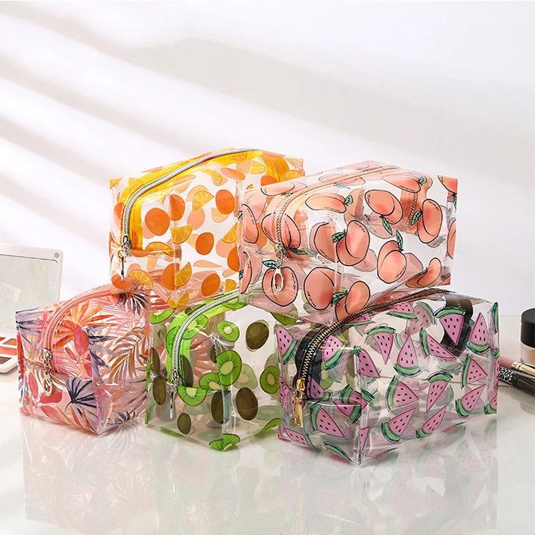 Factory Wholesale Recycled Large Capacity PVC Cosmetic Makeup Toiletry Organizer Bag Case