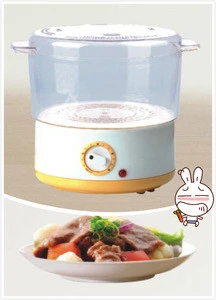 family-use electric plastic food steamer with CE/GS