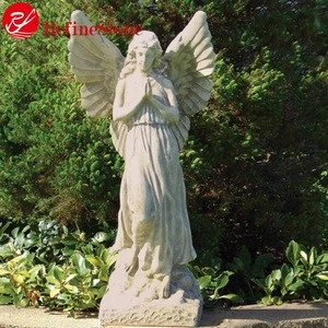famous Marble Praying angel statue