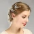 Import fashion bridal hair accessories pearl beaded crystal hairpin flower hair pin stick wedding jewelry from China