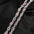 Import Fashion Hip Hop 8mm Collarbone Chain White Zircon Pink Zircon Square And Round Mix Iced Out Tennis Chain Necklace for Women from China