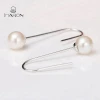 Fashion Jewelry Gold And Silver Plated Pearl Hoop Earrings Designs