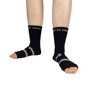 Fashion Lady Compression Nylon Socks Medical Wholesale Man Sports Open Toe Socks Black Leg Warmers