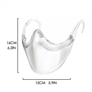 Fashion Plastic Clear Ear Shield Anti Fog Face Shield Transparent Safety Face Shield Visors Protective Face Cover
