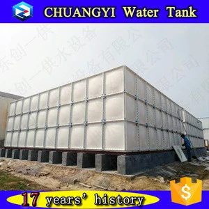 Fiberglass products hot pressed GRP water storage tank price