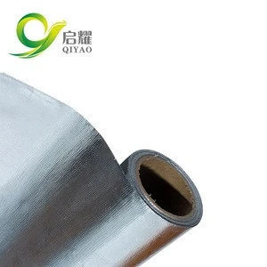 Fireproof and heat insulation composite glass fiber cloth aluminum foil material for pipe